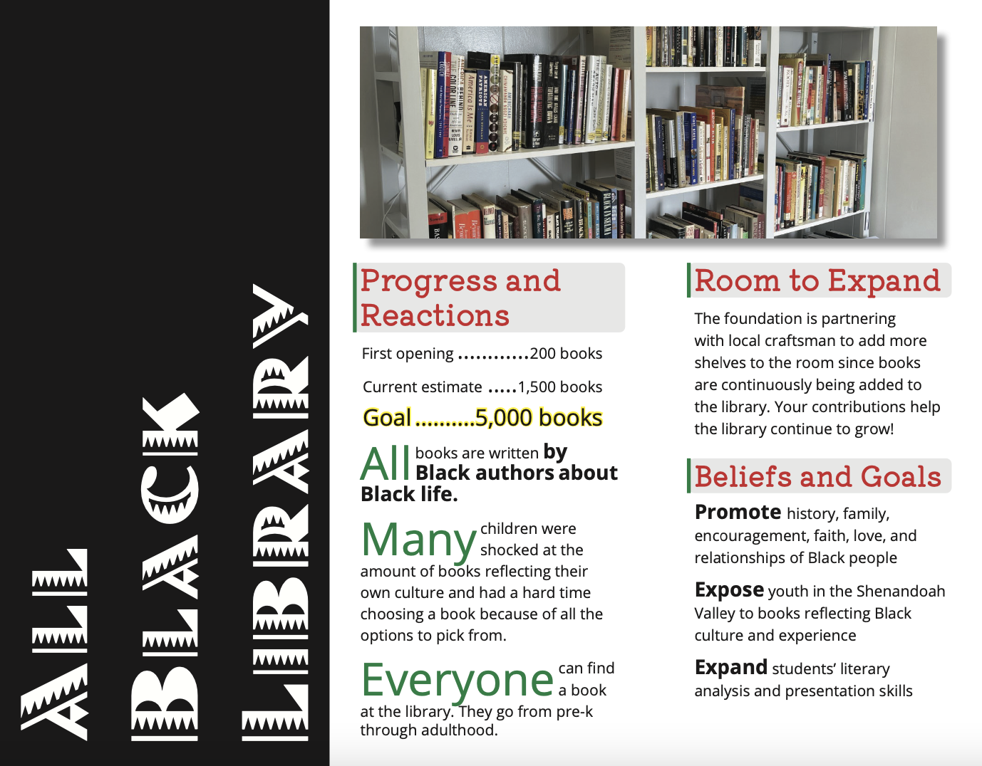 First page of the RISE brochure