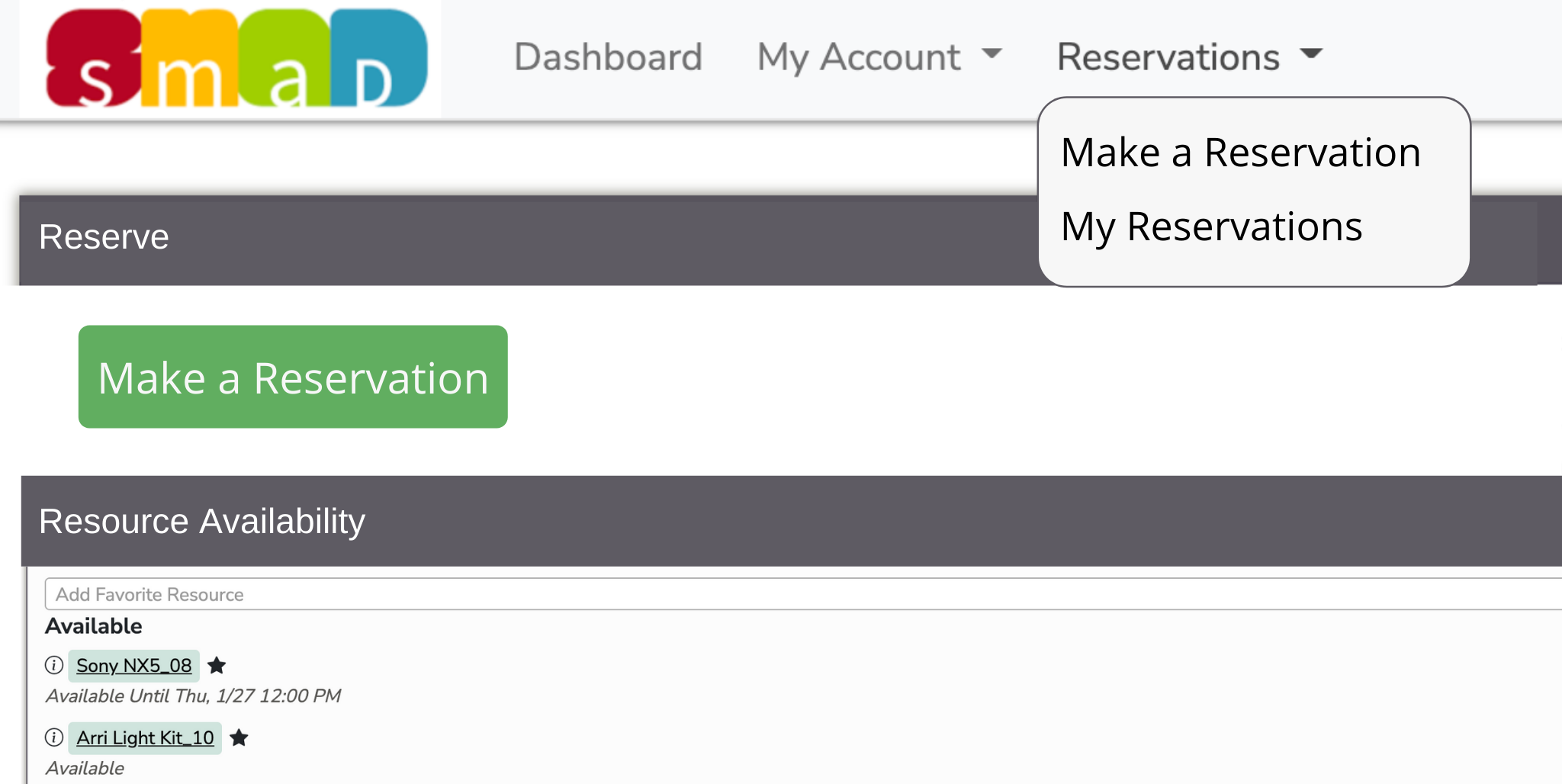 Redesigned Reservation Tab