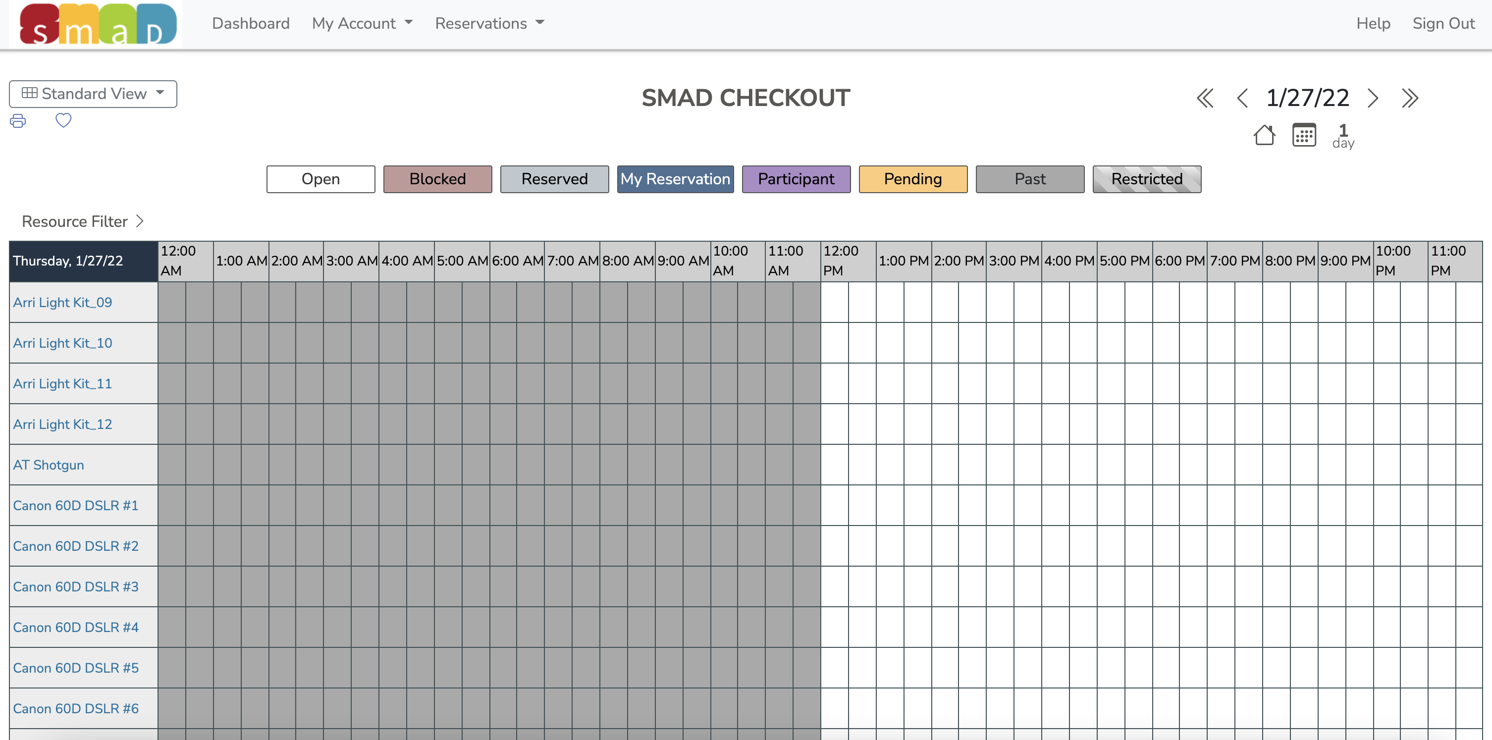 Scheduling Calendar